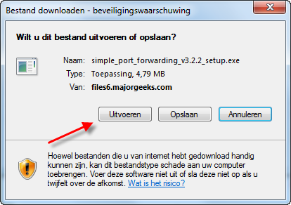 Port Forward handleiding en installatie