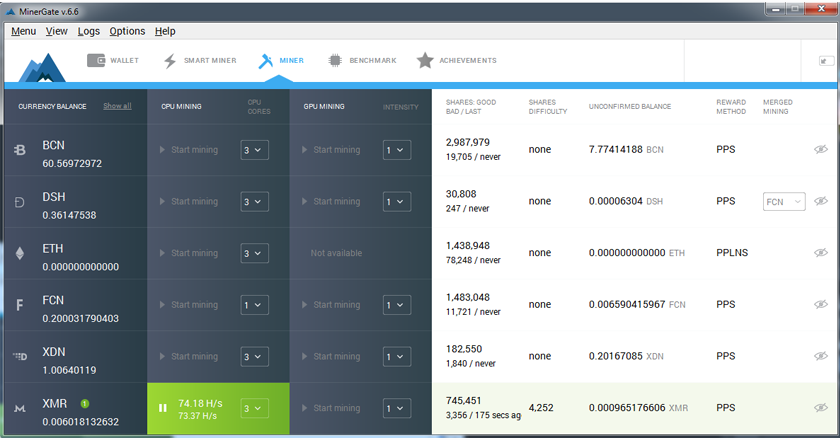 Afbeeldingsresultaat voor minergate 6.6