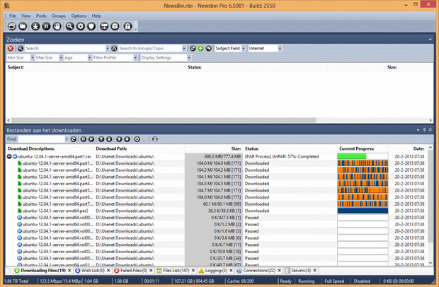 NewsBin Pro 6.50 bèta 1 build 2550 screenshot (620 pix) NewsBin Pro 6.50 bèta 1 build 2550 screenshot (620 pix)