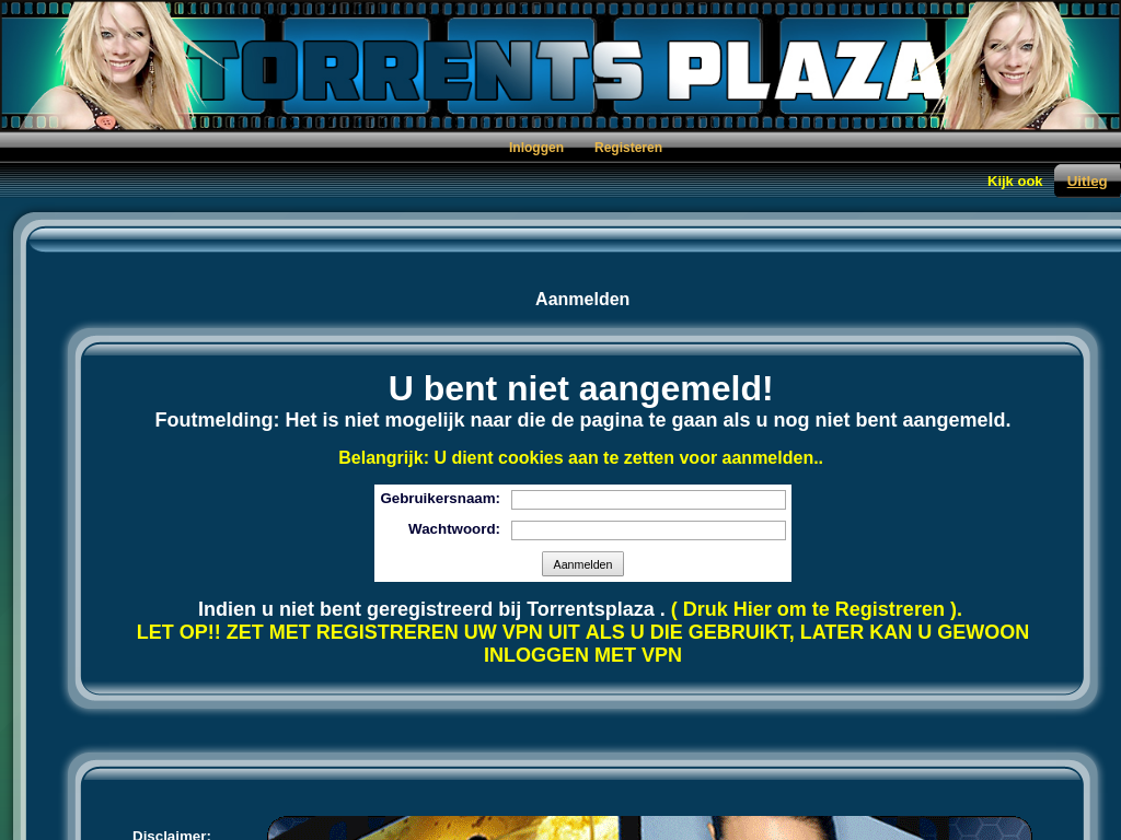 Meer informatie over "offline - torrentsplaza.net"