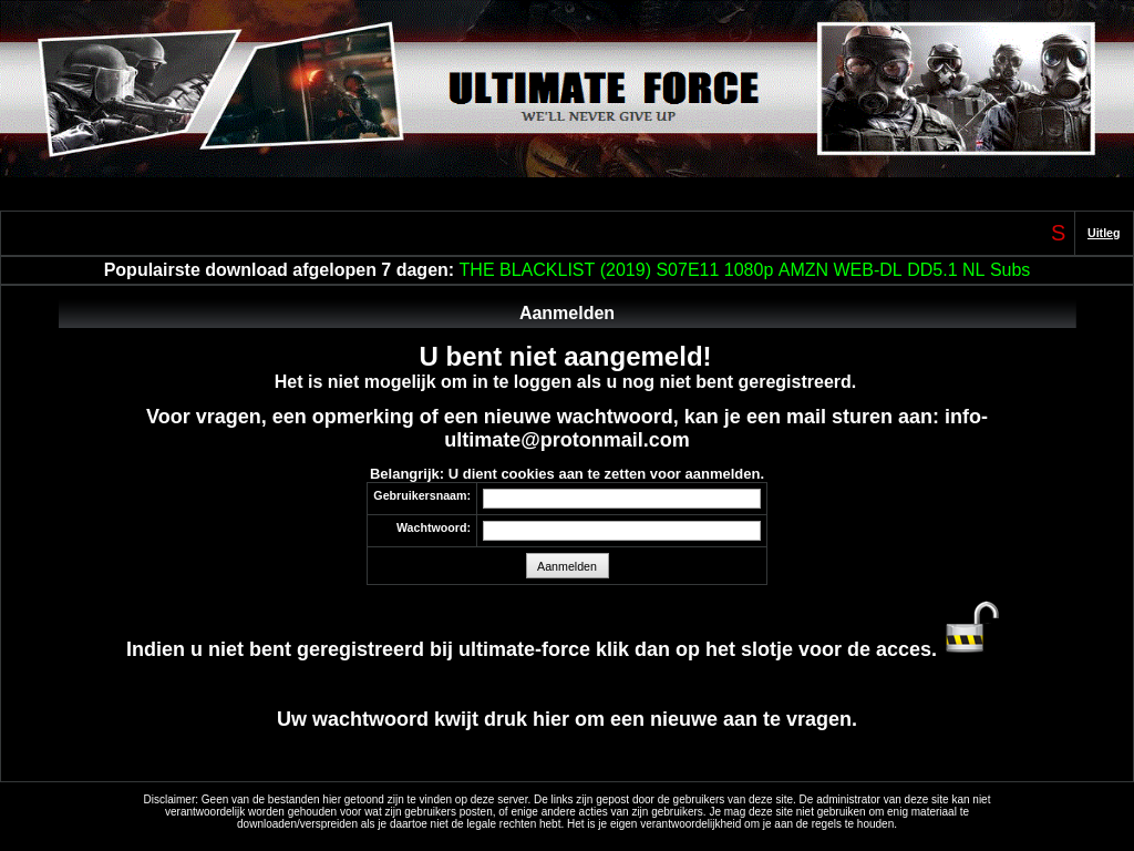Meer informatie over "offline - ultimate-force.biz"