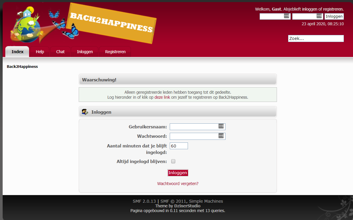 Meer informatie over "back2happiness.eu"