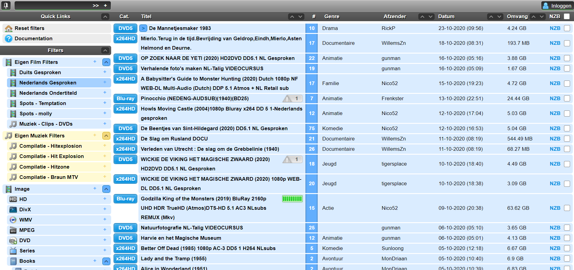 Meer informatie over "Beste NZB Sites, zoekmachines, databases, software en meer 2022"