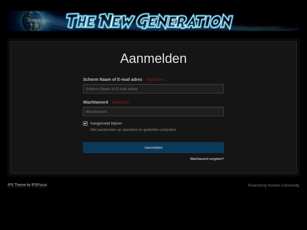 Meer informatie over "offline - the-newgeneration.net"