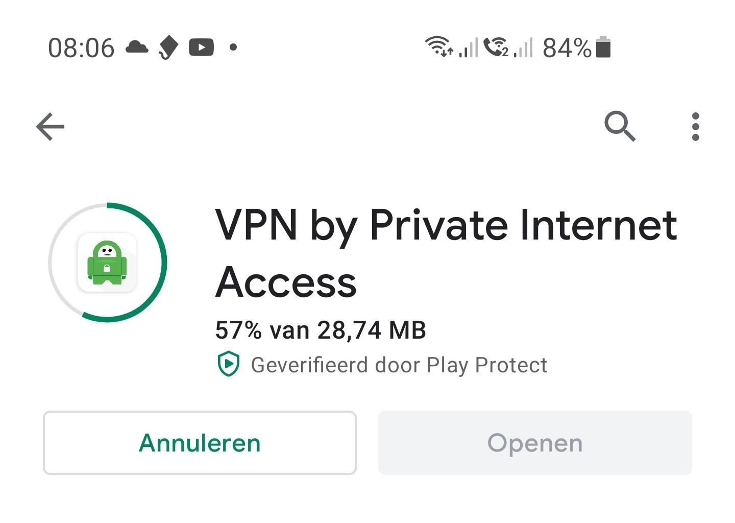 More information about "VPN verbinding op je Android telefoon via PIA"