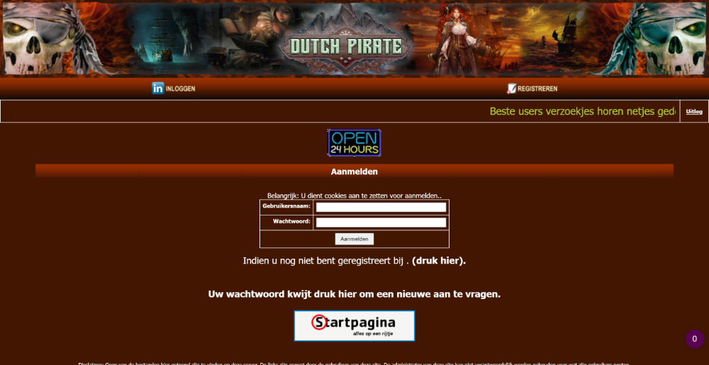 Meer informatie over "offline - dutch-pirate.org"