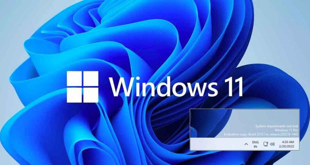 More information about "Microsoft forceert Windows 11-watermerk voor niet-ondersteunde pc's"