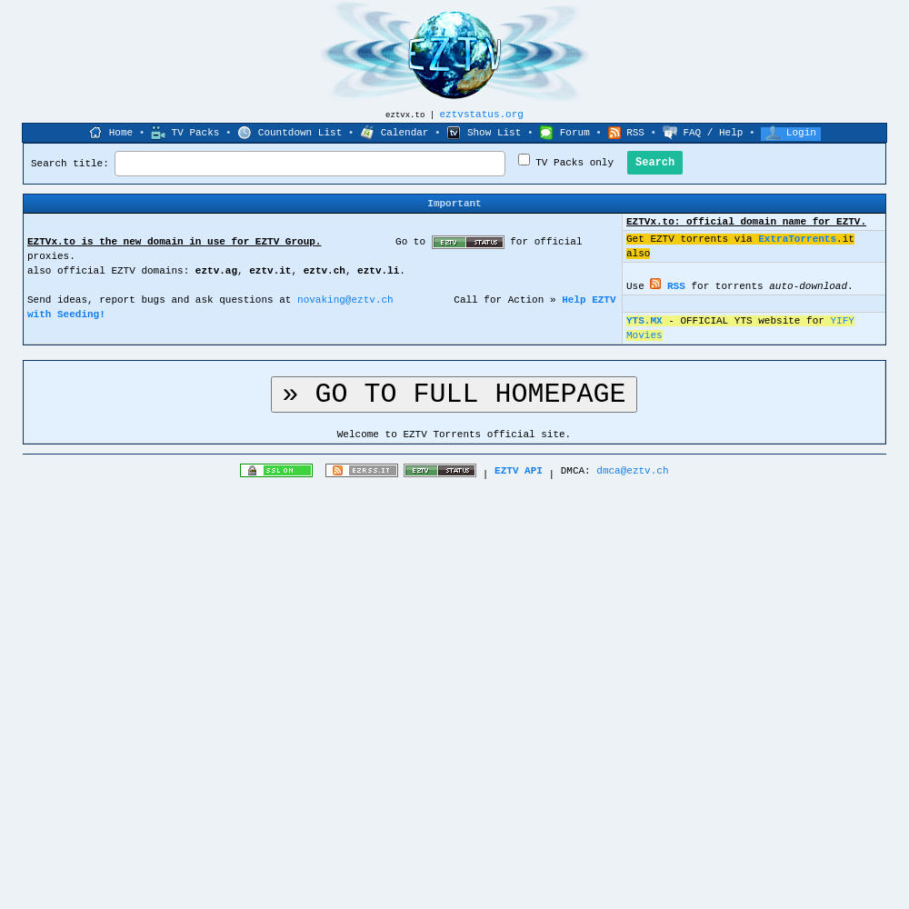 Meer informatie over "eztv.re"