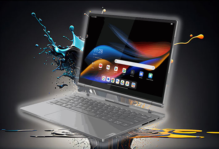 Meer informatie over "Lenovo ThinkBook Plus-2-in-1 is zowel een Windows-laptop als een Android-tablet"