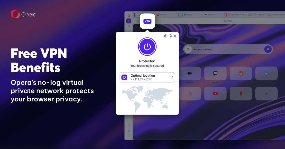 Meer informatie over "Anoniem surfen met gratis VPN in Opera Browser"