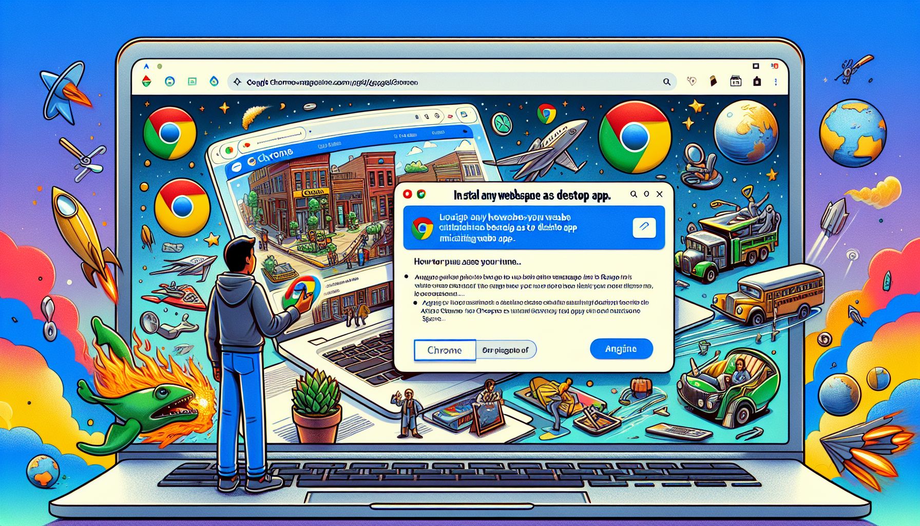 Meer informatie over "Binnenkort webpagina installeren als desktop-app in Google Chrome"