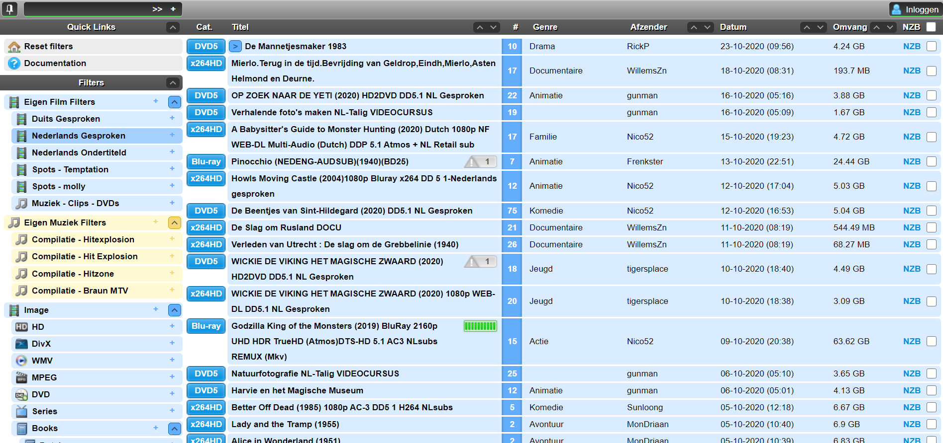NZB en Usenet