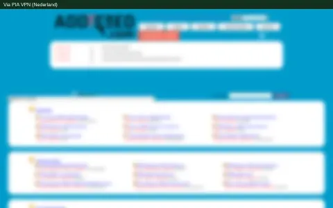 Screenshot van Addic7ed (vervaagd) bij de test van 29 oktober 2026