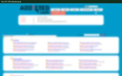 Screenshot van Addic7ed (vervaagd) bij de test van 30 oktober 2026