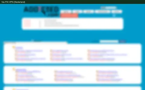 Screenshot van Addic7ed (vervaagd) bij de test van 31 oktober 2026