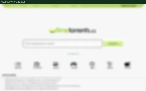 Screenshot van LimeTorrents (vervaagd) bij de test van 29 oktober 2026