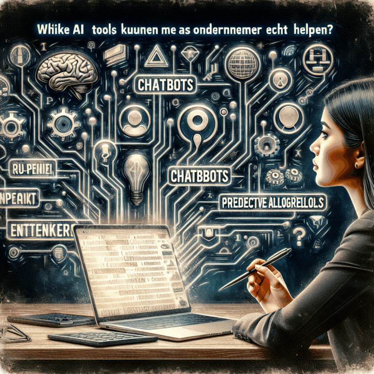 Welke AI-tools kunnen mij als ondernemer echt helpen?