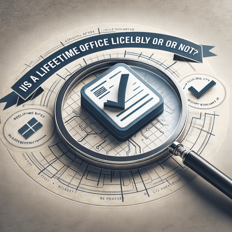 Is een lifetime office licentie echt betrouwbaar of niet?