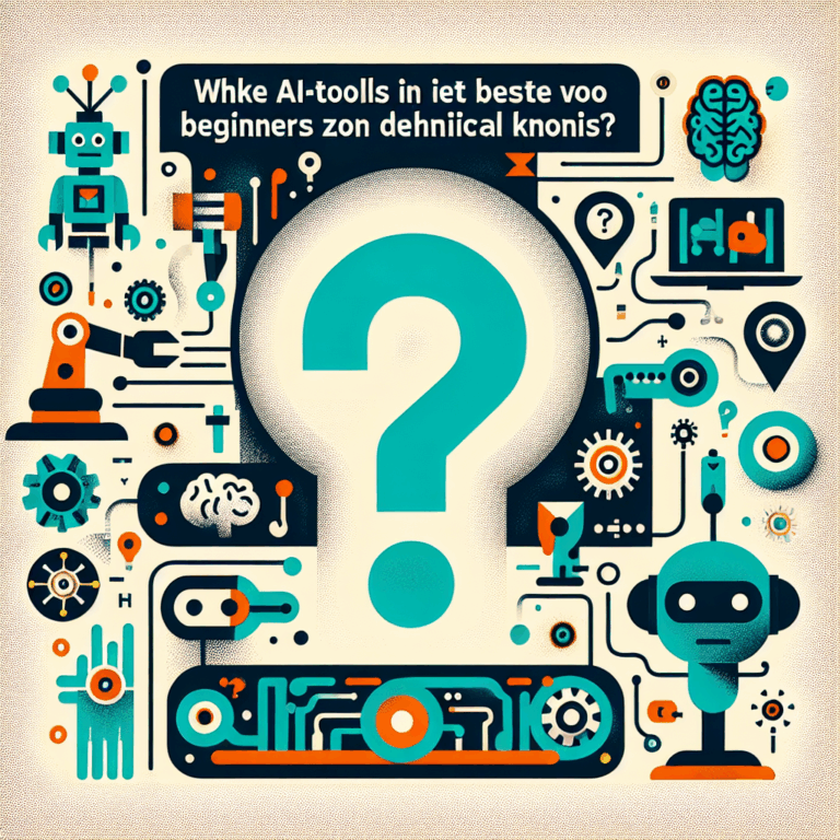 Welke AI-tools zijn het beste voor beginners zonder technische kennis?