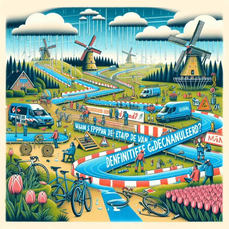 Waarom is de etappe van de Tour of Holland definitief geannuleerd?